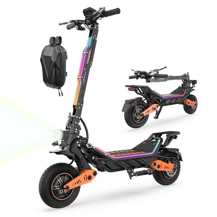 TUNO NT7Ultra Trottinette Electrique Avec APP - 1500W*2 - 70km/h - Autonomie 75-85km - 60V23.4Ah - Pneus 12 Pouces