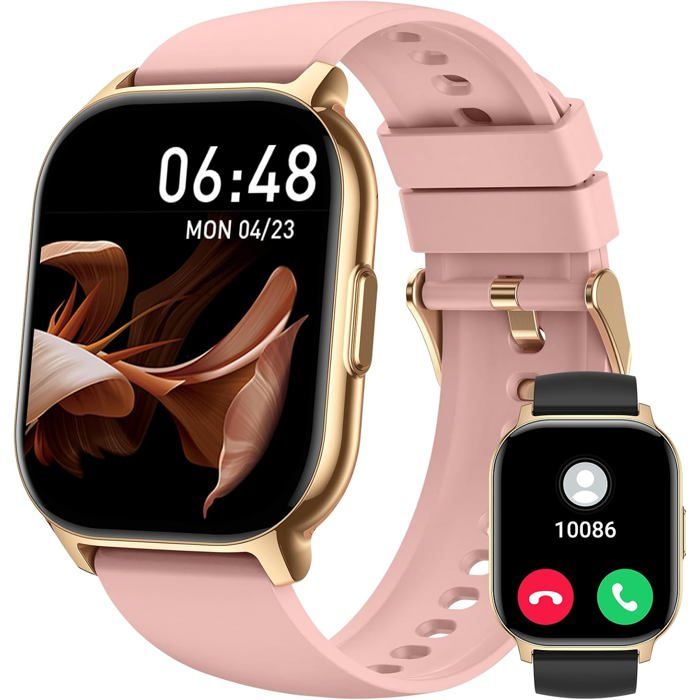 Montre Connectée Homme Femme 2.1 Hd Smartwatch Avec Appel Bluetooth & 2 Bracelets 130 Modes Sportifs Podometre Moniteur - vue 2