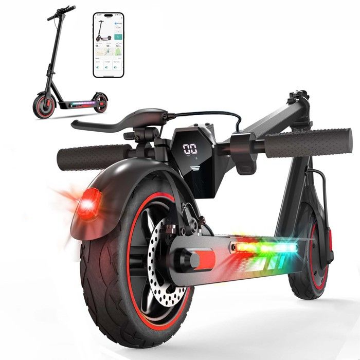 Trottinette électrique Pliable 10-Moteur 500W-36V 15Ah-40km/htrottinette Électrique tout terrain pour adulteautonomie 30km-Rouge