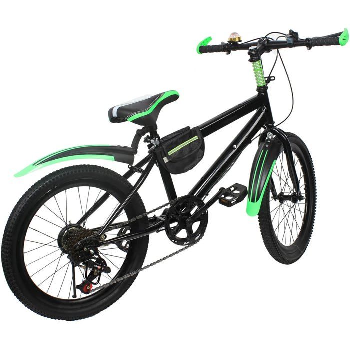 VTT 20 PoucesFrein à Disque7 VitessesFreins à DisqueSuspension complèteVTT Complet pour garçonsFillesFemmes et Hommes