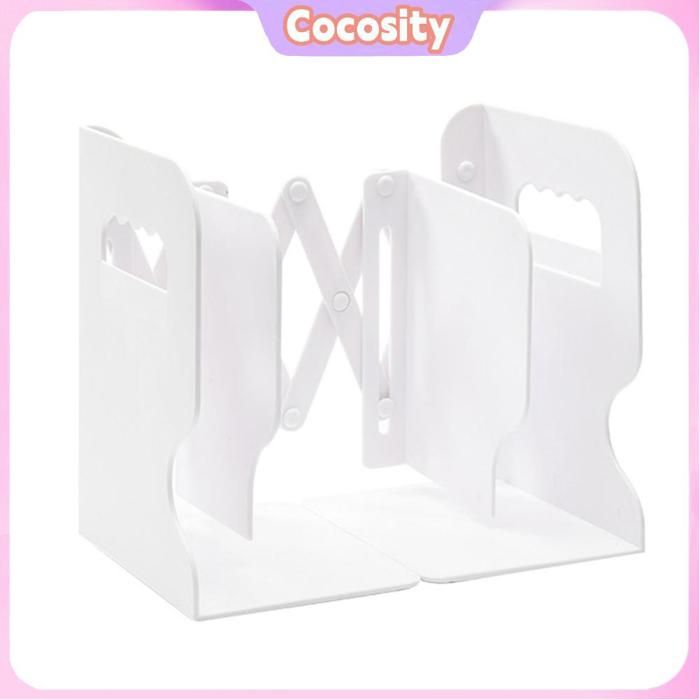 Étagère à livres extensible support de serre-livres réglable et Compact en plastique pour la maison rangement facile pour les