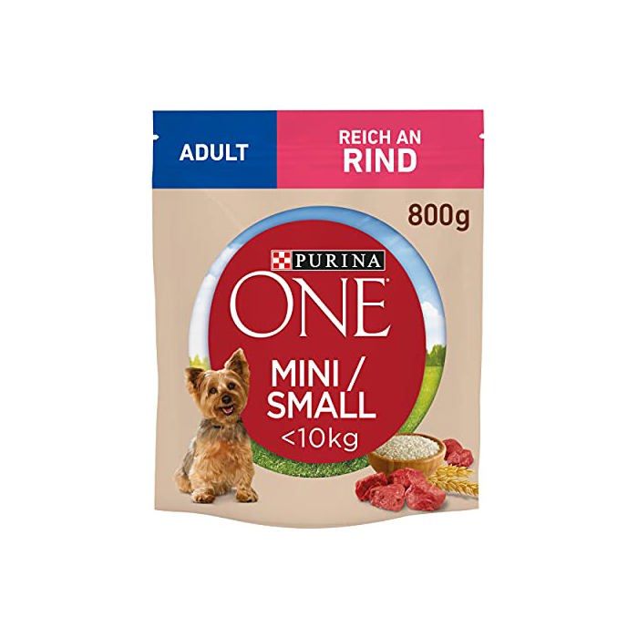 Nourriture sèche pour chiens - PURINA ONE - MINI Adult - Bœuf & riz - Petits chiens