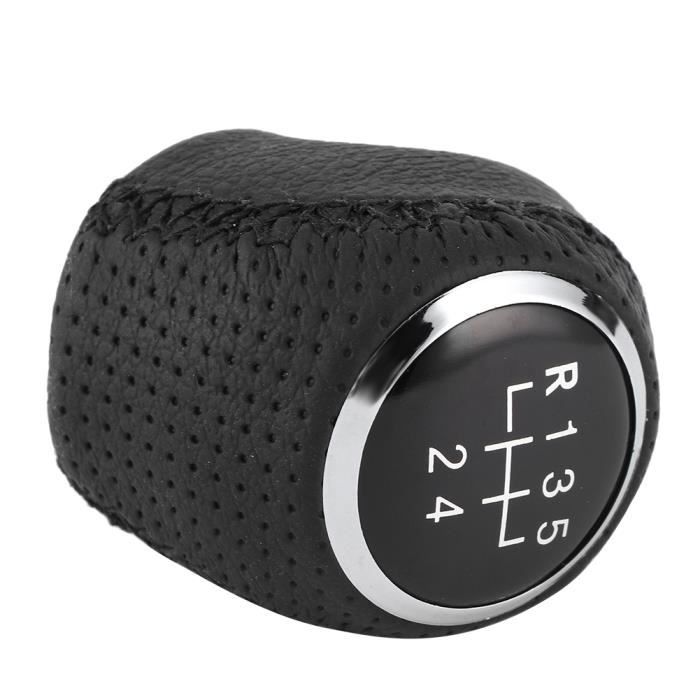Pommeau De Levier De Vitesses 5 Vitesses En Cuir PU Noir Pour Golf MK4 1999-2005 - Remplacement Direct Et Style Premium
