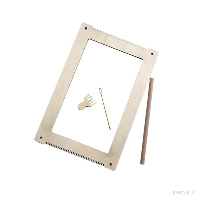 Cadre à Tisser En Bois Pour Enfants 4-12 Ans - Kit Métier à Tisser 24x28 Cm Débutants