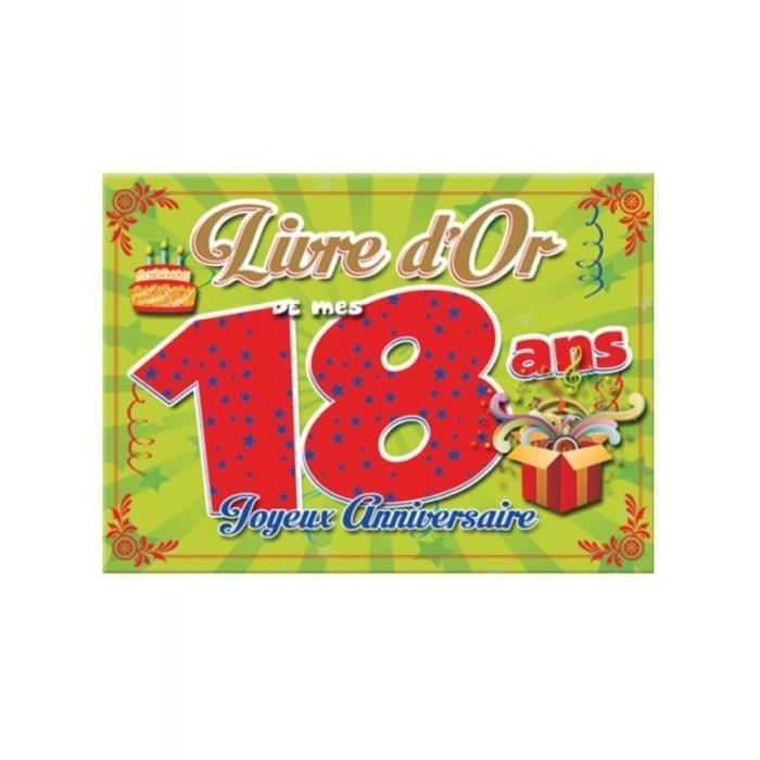 Livre D Or Anniversaire 18 Ans Cdiscount Jeux Jouets
