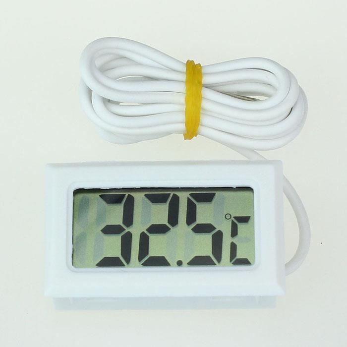 Thermomètre Numérique LCD Pour Frigo Et Congélo | Plage -20°C à 60°C | Aimant, Support Et Crochet Inclus