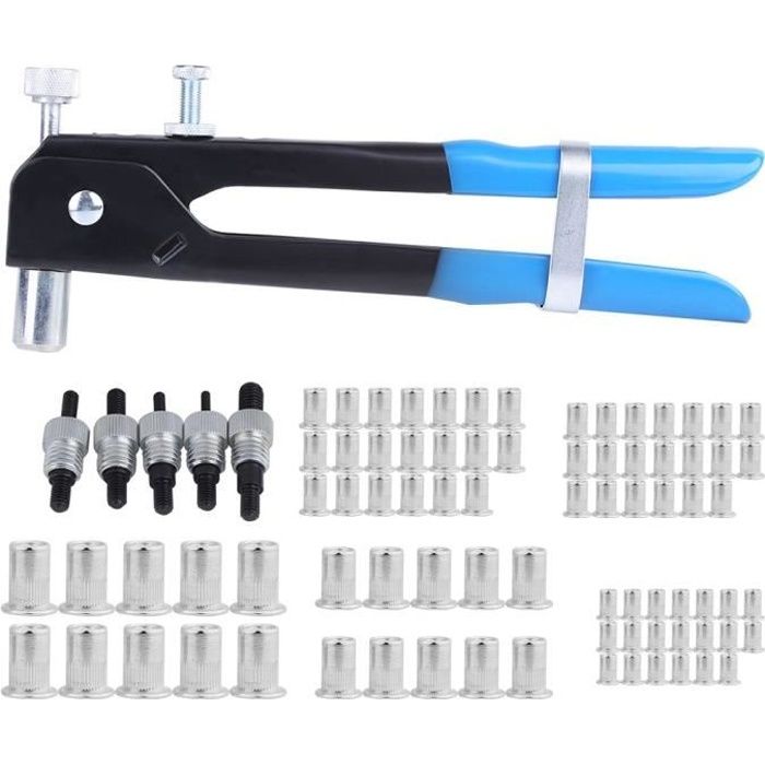 86pcs Set M3 M8 Ecrou Aveugle Rivet Filete Insert Et Rivet Guntool Rivnut Nutsert Rivetage Kit Gua Achat Vente Rivet Ecrou Aveugle Rivet Filete Cdiscount