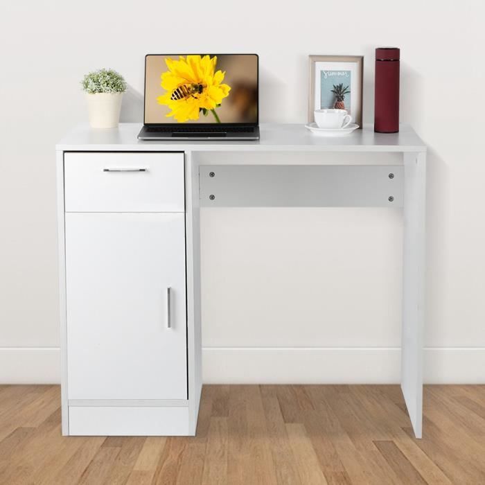 Bureau 1 Tiroir En Metal Blanc Igloo Maisons Du Monde