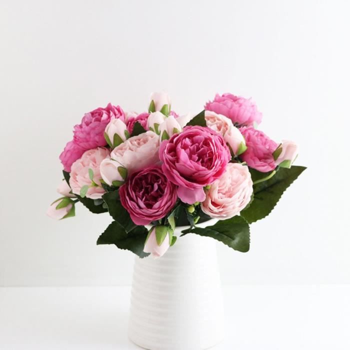 Style coréen, petit bouquet de fleurs artificielles, fleurs artificielles,  mariage à domicile 6 - Cdiscount Maison