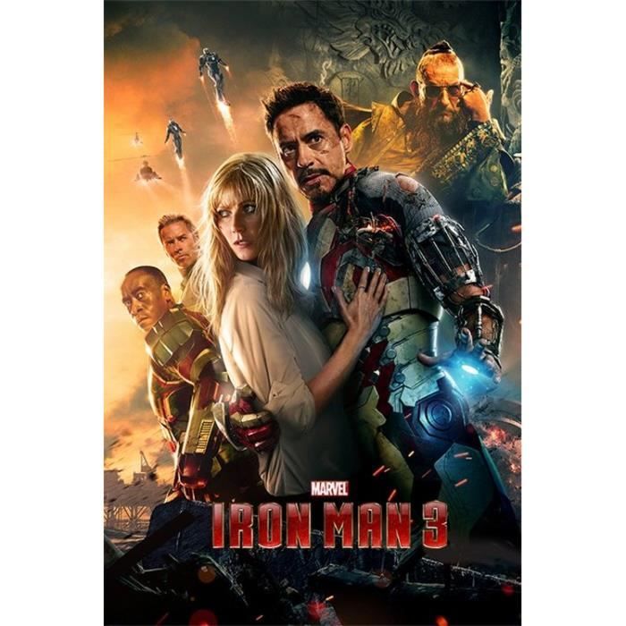 Iron Man 3 One Sheet 61x91 5cm Affiche Poster Cdiscount Maison