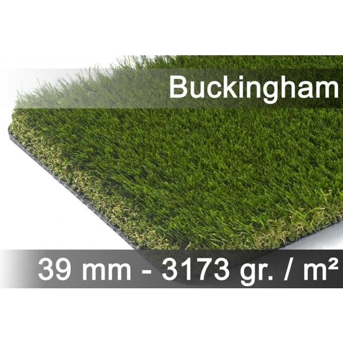 Snapstyle - Buckingham - Tapis type luxe gazon artificiel - pour Jardin, Terrasse, Balcon - Vert - 200x50 cm