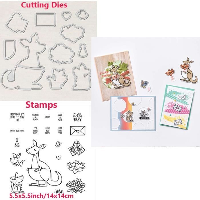 Tampons Silicone Fleurs Et Matrices Découpe - Pour Scrapbooking Et Carterie