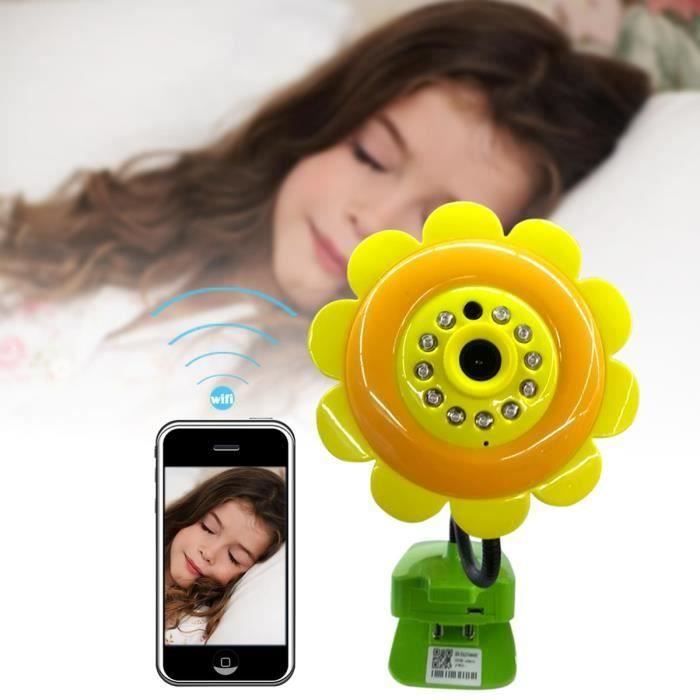 Vococal Babyphone Bebe Video Jaune Fleur 100w Camera Sans Fil Pour Iphone Ipad Ipod Android Cdiscount Puericulture Eveil Bebe