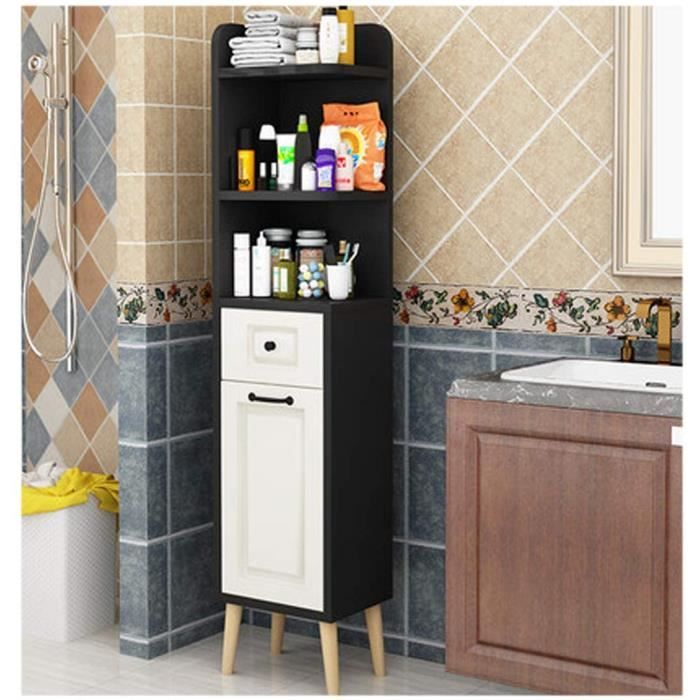 MEUBLE A CASE Armoire de rangement d'angle pour salle de bain avec