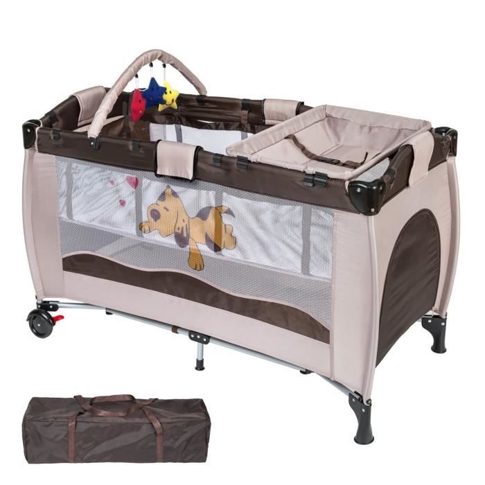 Cafe Lit Parapluie Lit Bebe De Voyage Multi Fonction Lit De Jeux Avec Accessoires Reglable Et Mignon Dessin Cdiscount Maison