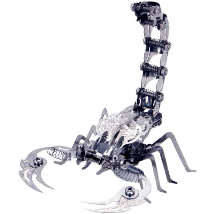 Mécanique Scorpion Metal 3D Metal Model Kit Metal Puzzle 3D Jeu de Araignée Maquette à Construire Enfant Adultes GODNECE Maquette 3D Metal 