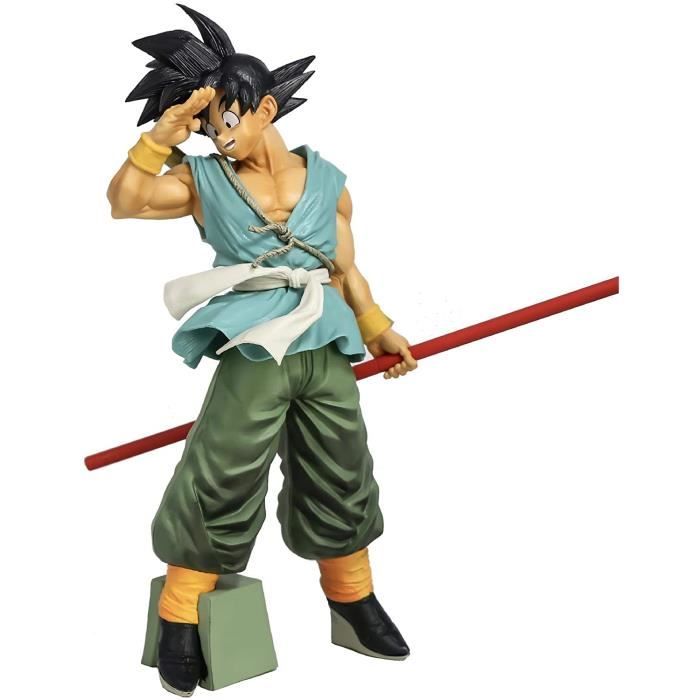 Figura Adorável De Pvc Dragon Ball Super Saiyan Goku Com Torre De
