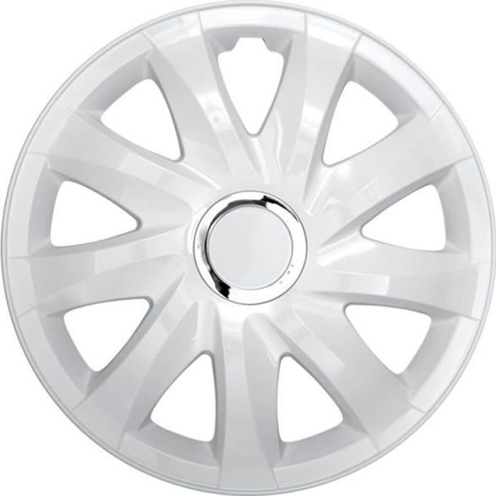 Enjoliveur de roue 4 pièces GTX Carbon Silver 13 pouces