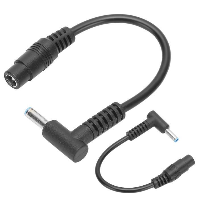Adaptateur Secteur DC 2 Pièces - Type C USB Mâle Vers DC 5,5x2,1mm Femelle - Noir - Marque Uxcell