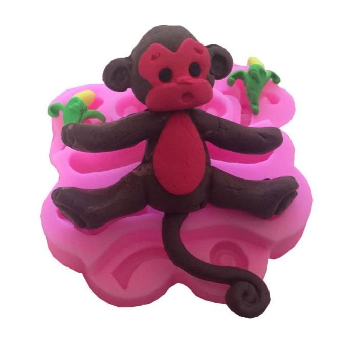 Moule A Gateau En Silicone En Forme De Singe En Dentelle Fondant Outils De Decoration E2 Cdiscount Maison