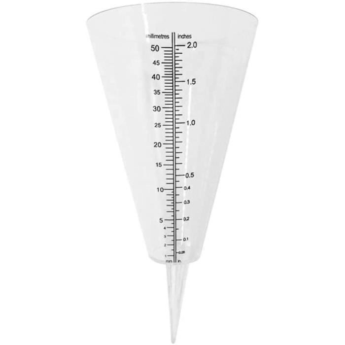 Pluviomètre BEBEMOKO - Lot De 2 Tubes Transparents Avec échelle, 21 Cm De Haut - Mesure Précise Des Précipitations Jardin