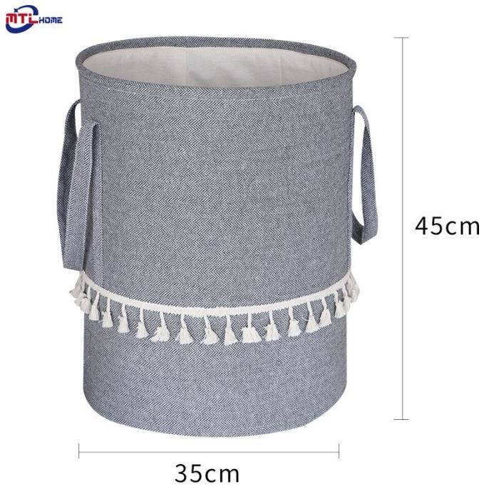 Panier à linge et sac à linge en filet - conteneur de rangement pliable