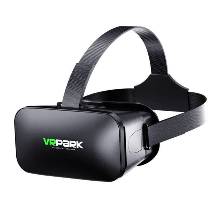 Lunettes De Réalité Virtuelle Carton 3D VR Avec Lentilles - Casque VR Noir Confortable Et Écologique 21x8x9 Cm