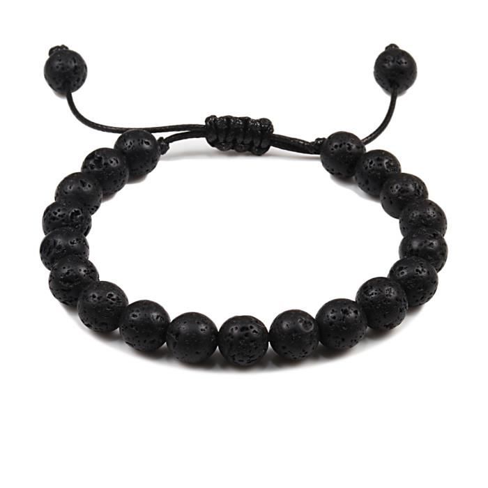 Bracelet en Pierre Naturelle de Lave | La Boutique des Chrétiens Bracelet en Pierre Naturelle de Lave | La Boutique des Chrétiens