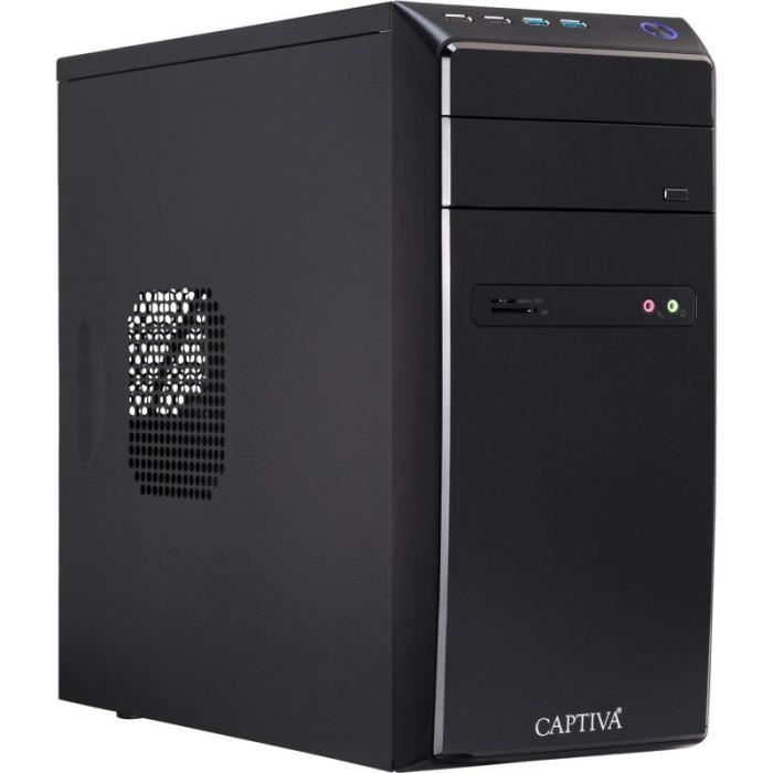 Captiva Power Starter R64-148 5600G AMD Ryzen 5 8 GB DDR4-SDRAM 480 GB SSD Windows 11 Home PC Schwarz () - 64148