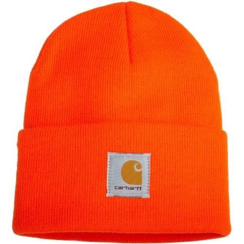Meilleurs prix pour Carhartt Bonnet A18 orange Watch Hat Beanie A18-Bright Orange-One Size