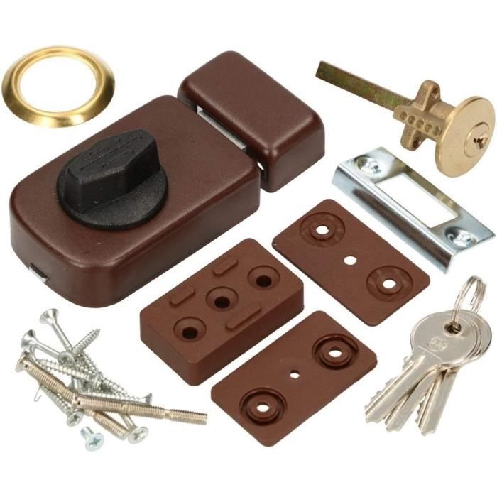 Serrure Supplémentaire KOTARBAU 50/60 Mm Marron Avec Cylindre – Neuve