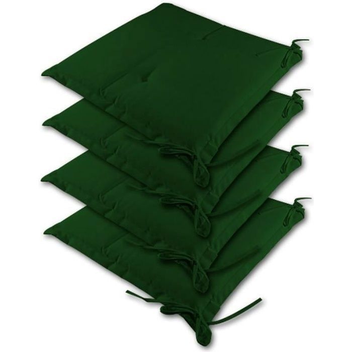 Detex 4X Coussins de Chaise Vert Sydney Outdoor Hydrofuge 45 x 40 x 6 cm Coussin dassise Garniture chaise de jardin Detex 4X Coussins de Chaise Vert Sydney Outdoor Hydrofuge 45 x 40 x 6 cm Coussin dassise Garniture chaise de jardin