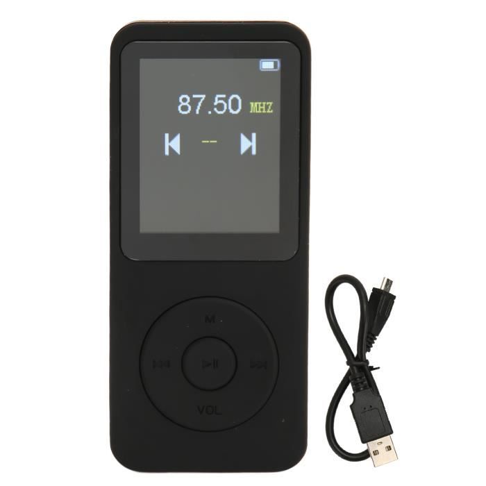 Lecteur MP3 MP4 Portable Avec Bluetooth 5.0 - Mémoire 128 Go, écran 1.77", Radio FM, Enregistreur Vocal - Pour Enfants Et Adultes