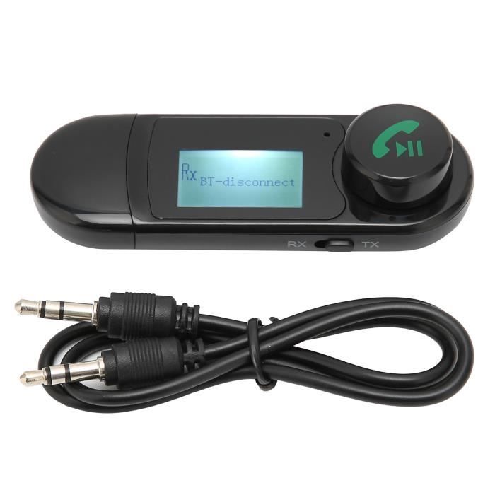 Adaptateur Bluetooth 5.0 Émetteur/Récepteur Avec Jack 3,5mm - Pour TV, Voiture, Enceinte - Faible Latence Plug & Play - 9