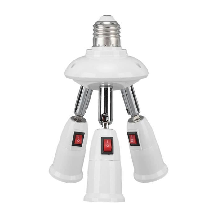 ISOLATECH 1pc Douille d'adaptateur E27 pour douille de lampe GU10  Convertisseur LED pour lampes à économie d'énergie (max.250V/2A) Ampoules  Salle de