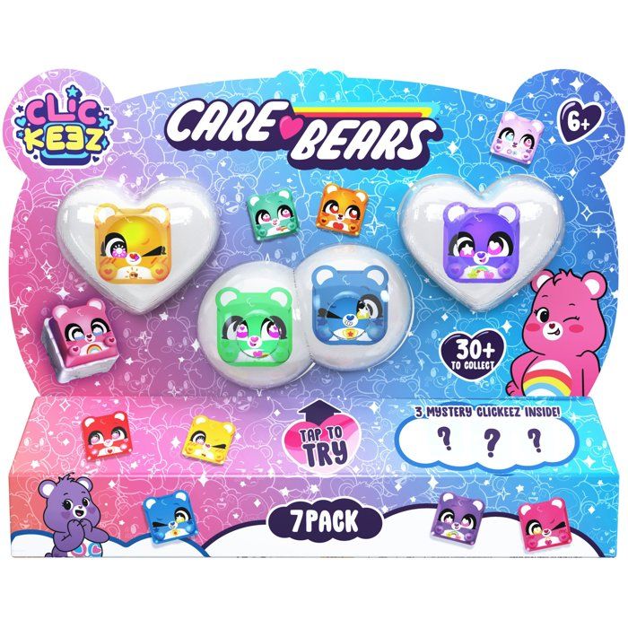 Clickeez Care Bears 7 Pack jouet collection GOLIATH licence Bisounours