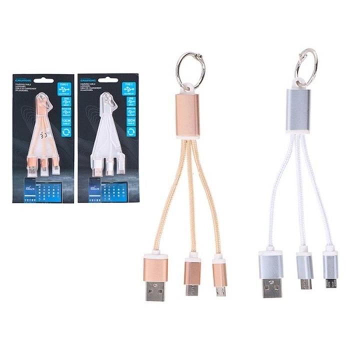 Grundig Câble USB type C, 13 cm, différentes couleurs - 51272