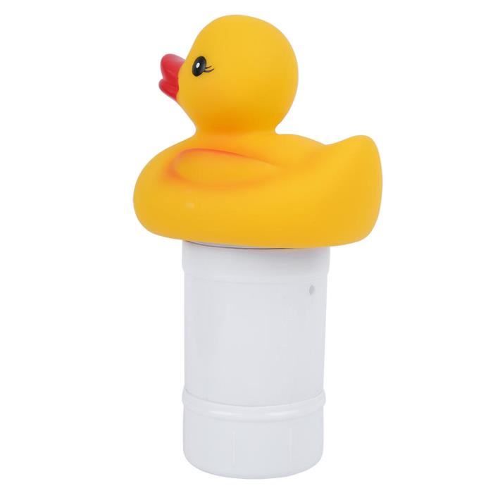 Distributeur De Chlore Flottant Canard Mignon Pour Piscine & Spa – Réglable Pour Pastilles 1-3 Pouces, Jaune Amusant Et Pratique