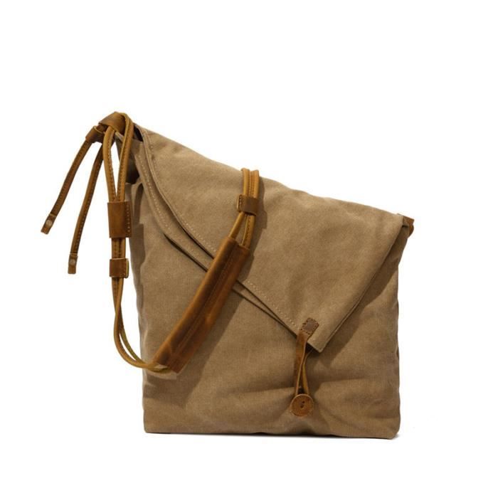 Sac tissu et cuir sale