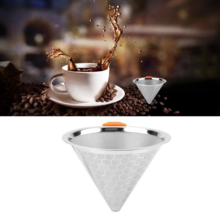 Entonnoir De Rechange En Acier Inoxydable Pour Cafetière Filtre - Diamètre ~6.3cm, Pour Environ 6 Tasses, Amateurs De Café