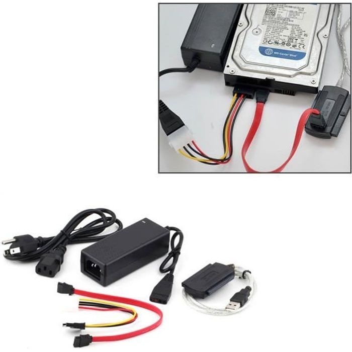 Adaptateur Connectique Alim Sata Et Disque Dur Ide Achat Vente