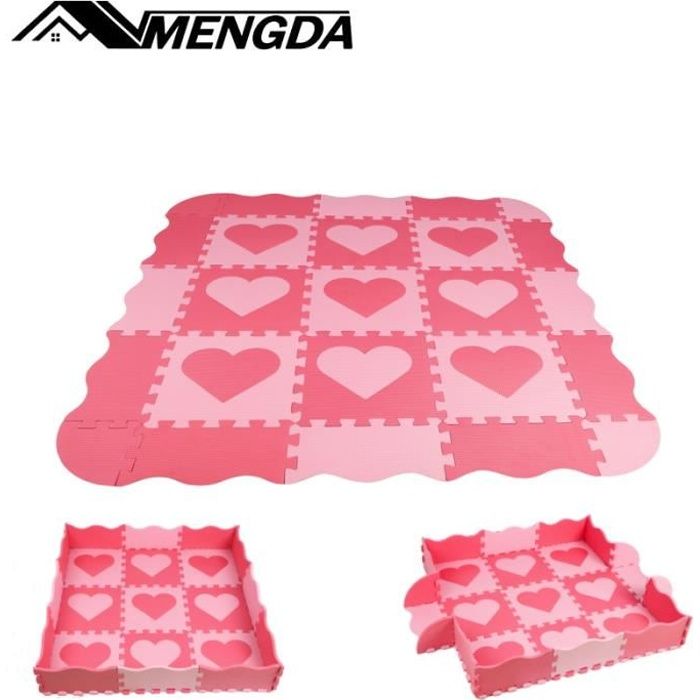 Relaxdays Tapis Puzzle 36 Pièces En Mousse EVA Sans Substances