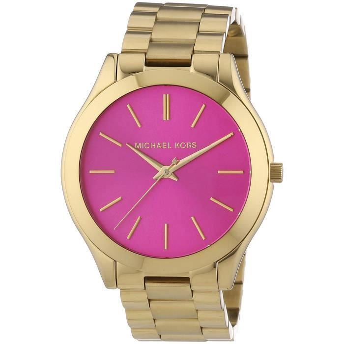 Michael Kors Montre Femme MK3264 Cadran Rose Bracelet Acier