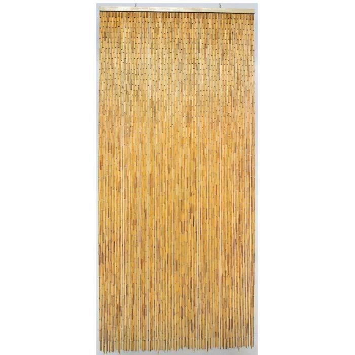 MOREL Rideau bambou vernis naturel - 90x200