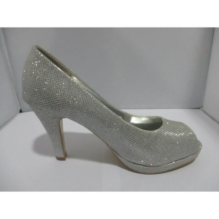 Escarpin strass sales argent
