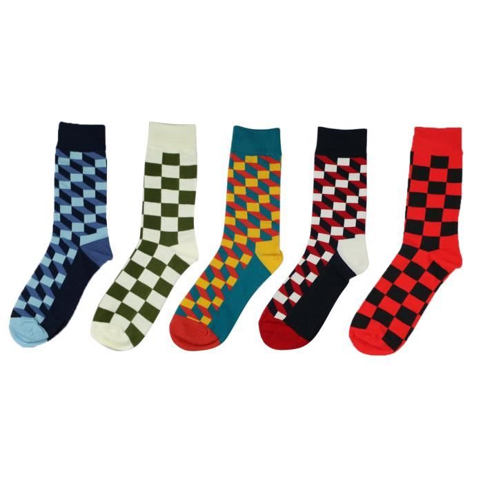 SPGOOD Lot de 5 paires de chaussettes de randonn/ée respirantes pour homme et femme