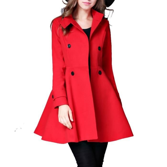 manteau femme col montant