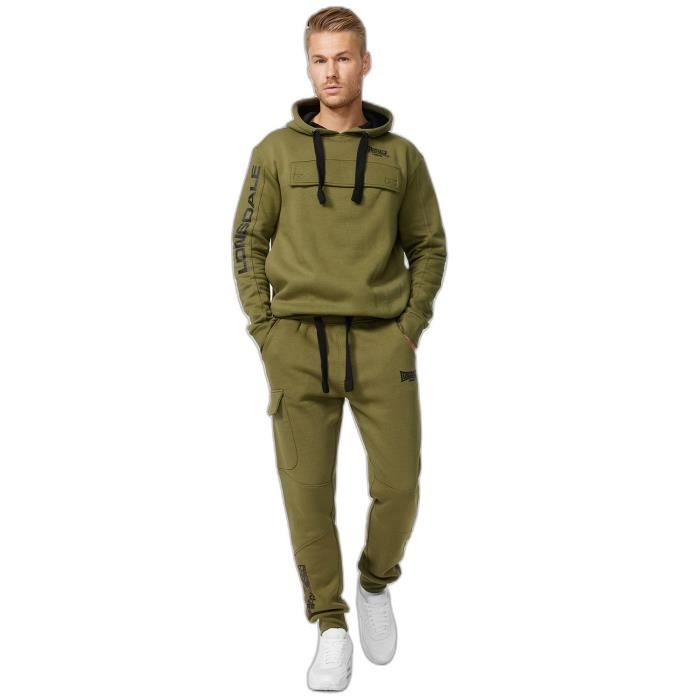 Pantalon de jogging - Lonsdale - Tweedmouth - Olive/Noir - S - Respirant Pantalon de jogging - Lonsdale - Tweedmouth - Olive/Noir - S - Respirant