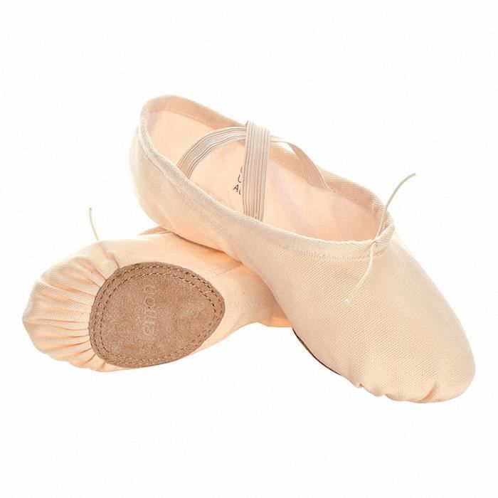 s.lemon Double Couche Toile Chaussons de Ballet Chaussures de Danse pour Filles Enfants Femmes Hommes 