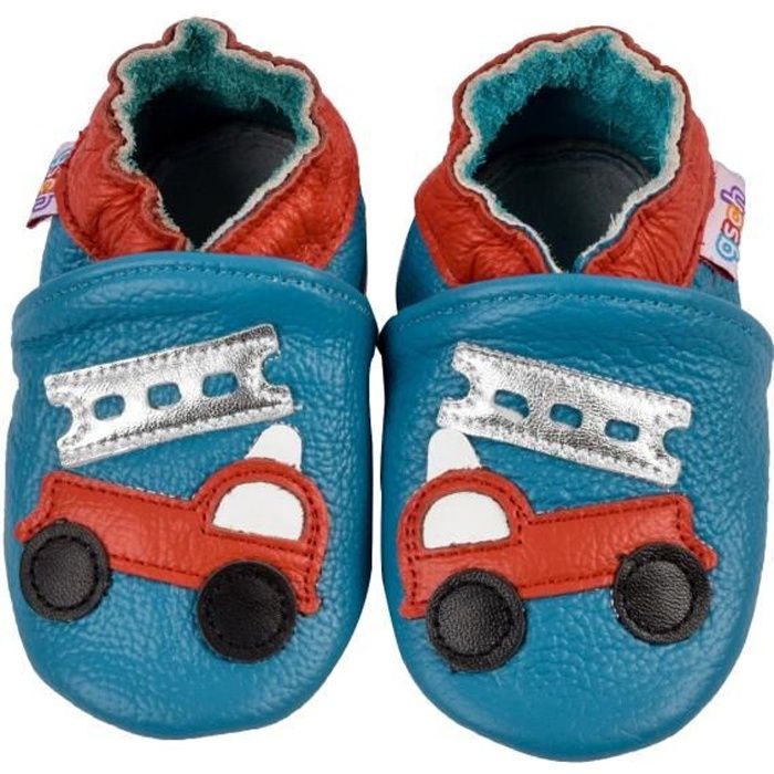 Cheerful Mario Chaussons pour Nourrisson Bambin Chaussures Premiers Pas bébé Garçons Filles Chaussures Rampantes Semelle Souple Respirant 